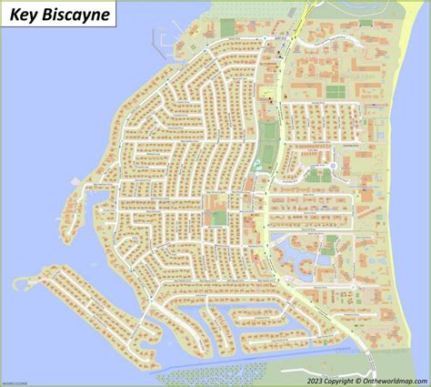 Key Biscayne Map Florida Us Detailed Maps Of Key Biscayne