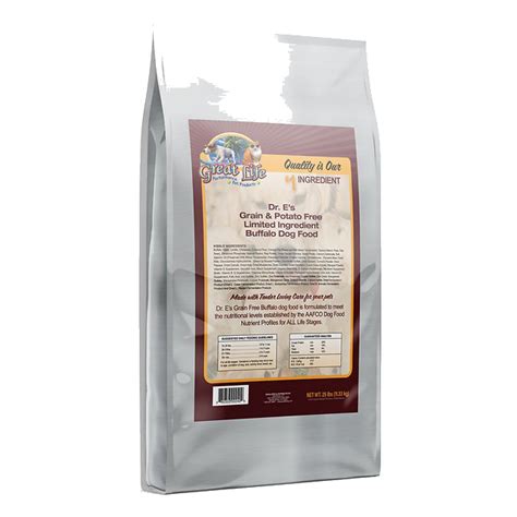 Canine caviar limited ingredient diet all life stages dry dog food 9. Great Life Dr. E's Buffalo Limited Ingredient Grain-Free ...