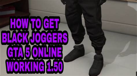 How To Get Black Joggers Gta 5 Online Working 150 Youtube