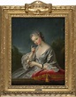 Portrait of Jeanne-Agnès Berthelot de Pléneuf, Marquise de Prie in...
