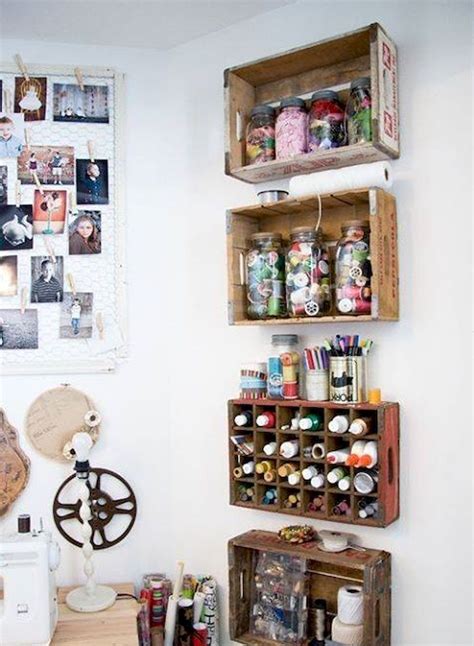 70 Favorite Diy Art Studio Small Spaces Ideas Ideaboz With Images Sewing Room Design Rack