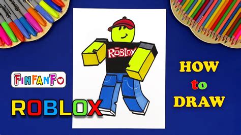 How To Draw A Roblox Noob Character Step By Step Easy I Online Game