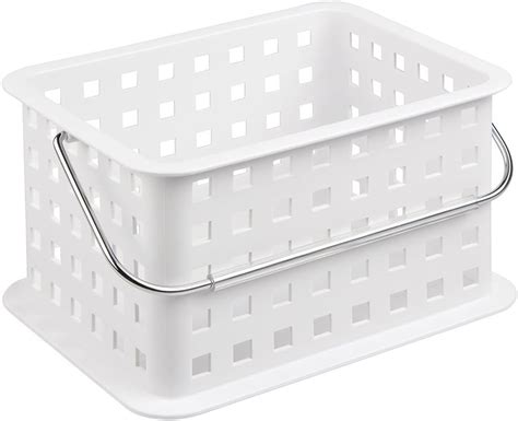 Idesign Basic Storage Basket Small Dvd Plastic Box Suitable For The