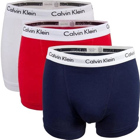 Original Calvin Klein Boxershorts Herren 3er Pack 3 Trunks Cotton