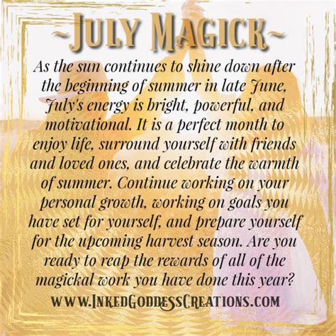 July Magick As The Sun Continues To Shine Down After The Beginning