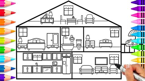 793x850 coloring pages of houses images of magnolia doll coloring pages. How to Draw a Doll House | Doll House Coloring Pages ...