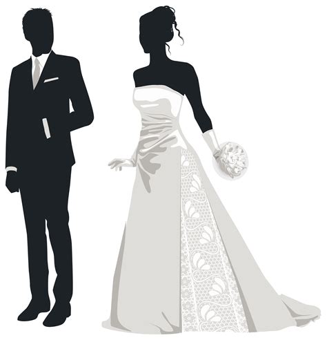 Bride And Groom Silhouettes Png Clip Art Best Web Clipart