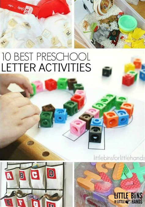 Letter Activities For Early Learning Preschool Literacy