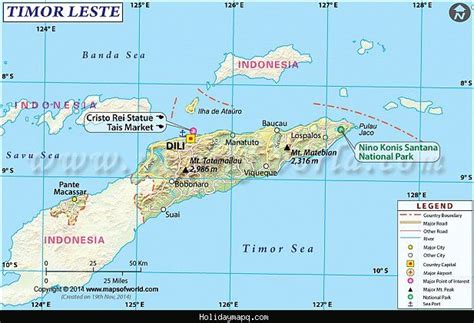 A sua cultura, gastronomia, etnias e biodiversidade incluem elementos malaios, melanésios, polinésios e portugueses. awesome Timor-Leste (East Timor) Map | East timor map, Timor leste, Map