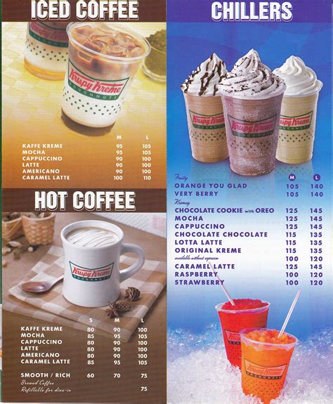 Check back often as we like to change it up and keep you on your toes. Menus in Manila: Krispy Kreme Philippines Menu