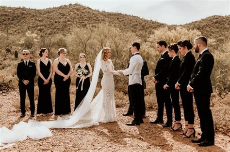 This Desert Wedding Had A Mixed Gender Bridal Party Popsugar Love And Sex Photo 44