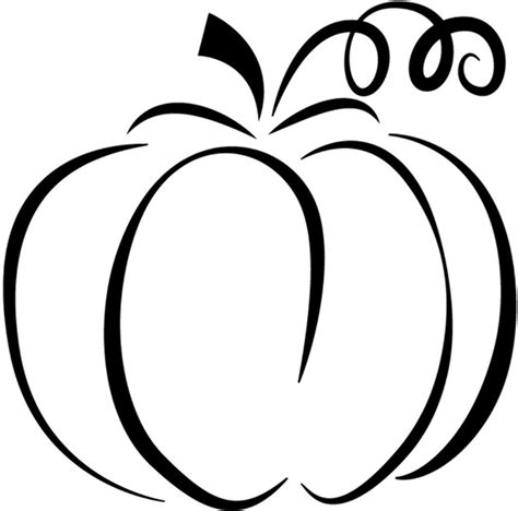 Download High Quality Pumpkin Clipart Black And White Elegant