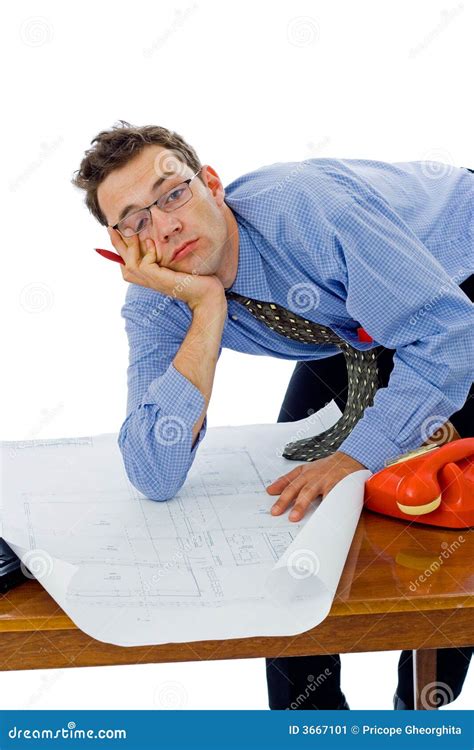 Bored Architect Stock Image Image Of Design Businessman 3667101