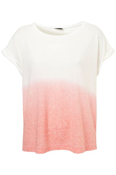 Flow dip dye mens t. Topshop Dip Dye T-shirt in Pink | Lyst