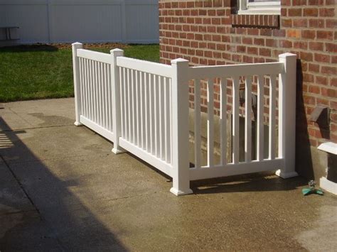 See more ideas about basement stairs, basement remodeling, stair railing. 3′ Explorer vinyl safety handrail for basement stairs fabricated and installed by Liberty Fence ...