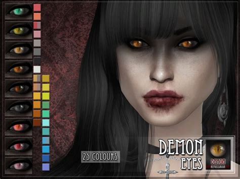 The Sims Resource Demon Eyes By Remussirion • Sims 4 Downloads