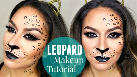 Sexy Leopard Cheetah Makeup Tutorial Halloween Makeup Tutorial Youtube