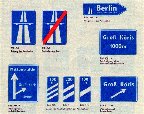 Traffic Sign Typefaces East Germany Ralf Herrmann Wayfinding
