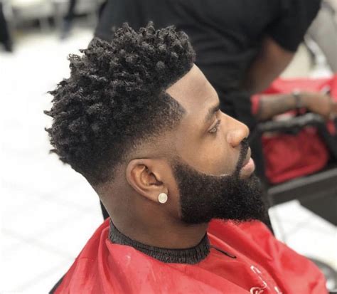 Curly Drop Fade Haircut Black Men Best Haircut Ideas