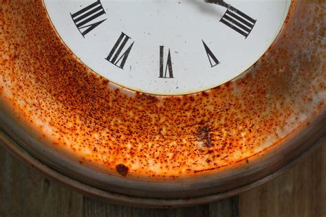 Rusty Clock Rust On An Outdoor Patio Clock Immsm Flickr