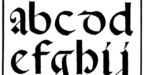 Spoodawgmusic Medieval Calligraphy Alphabet
