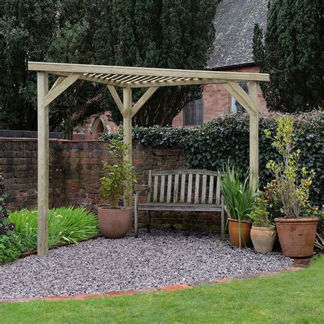 Forest Ultima Wooden Garden Pergola Arch 8 X 4 Garden Sheds Direct