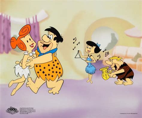 Flintstones Jam Session Limited Edition Sericel By Hanna Barbera Animation With Color