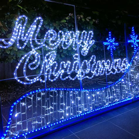 Merry Christmas Santa Led Motif 325mx12m Animated Rope Light Ex Large
