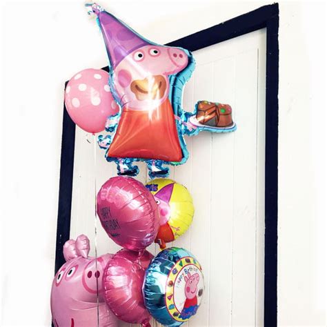 Peppa Pig Happy Birthday Balloon Bouquet Helium Balloon