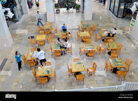 Food Court Aloha Tower Marketplace Honolulu Hawaii Harbor Area Oahu