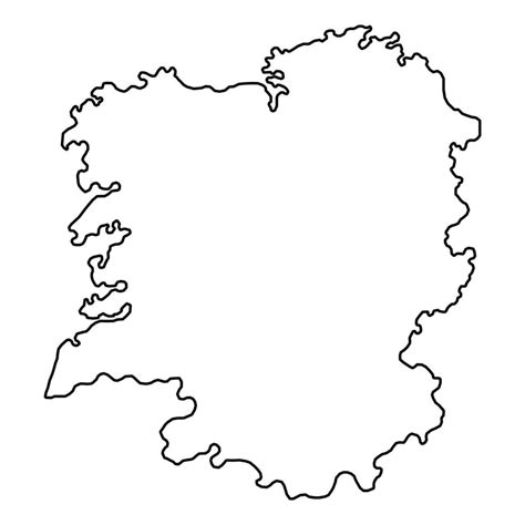 mapa de galicia región de españa ilustración vectorial 11695531