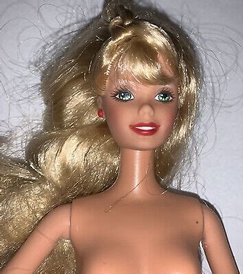 Mattel Barbie Nude Doll Hybrid For Ooak Head Belly Button