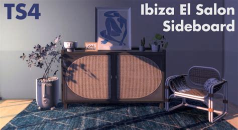 Recolors Of Nikademas Ibiza El Salon Sideboard At Riekus13 Sims 4