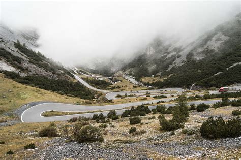 Stelvio Pass Hairpin Turns Mountain Road Italy Free Stock Photo Picjumbo