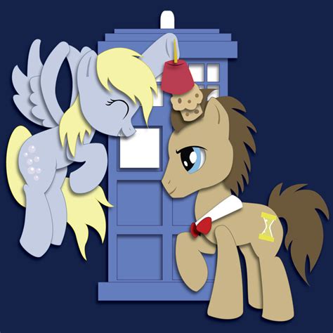 Derpy And Doctor Whooves Shadowbox Mock Up By The Paper Pony On Deviantart