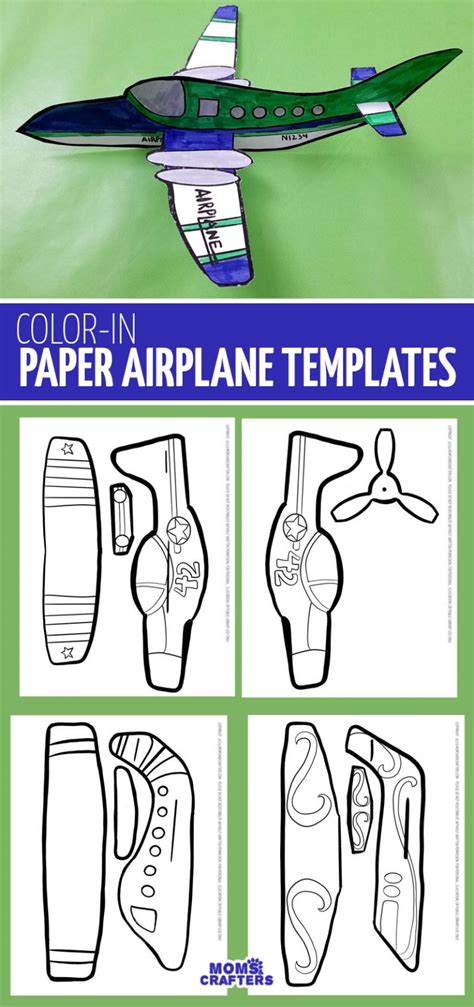 Plane Template Printable Follow Along With Your Own Paper Or Skip Down To