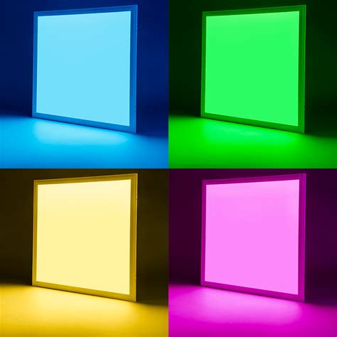 Led Rgb Panel Light Remote Colorful Ceiling Down Light Recessed Wall