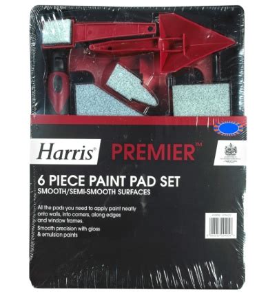 Find paint rollers, pads, trays and poles at b&q. Harris Premier Paint Pad Set 6pc | DIY, Decorating - B&M