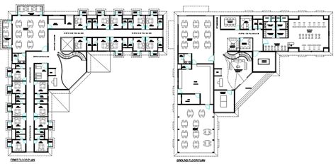 AutoCAD File Of Hotel Architecture Floor Plan CAD Drawing Cadbull
