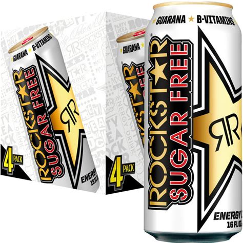 Rockstar Sugar Free Original Energy Drink 16 Fl Oz 4 Count