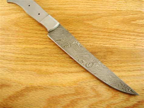 Custom Steak Knife Damascus Blank Knifemakin G Fillet Wbolsters Ck10