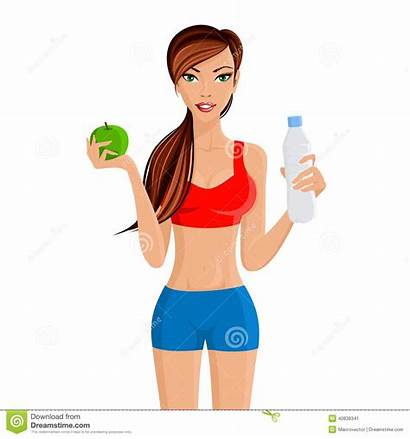 Healthy Fitness Lifestyle Vector Workout Clipart Weight