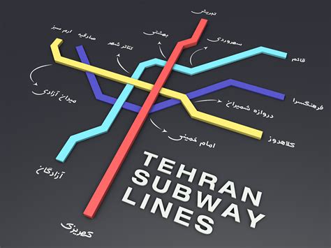 Tehran Subway Map By Mahan Ghazanfari On Dribbble