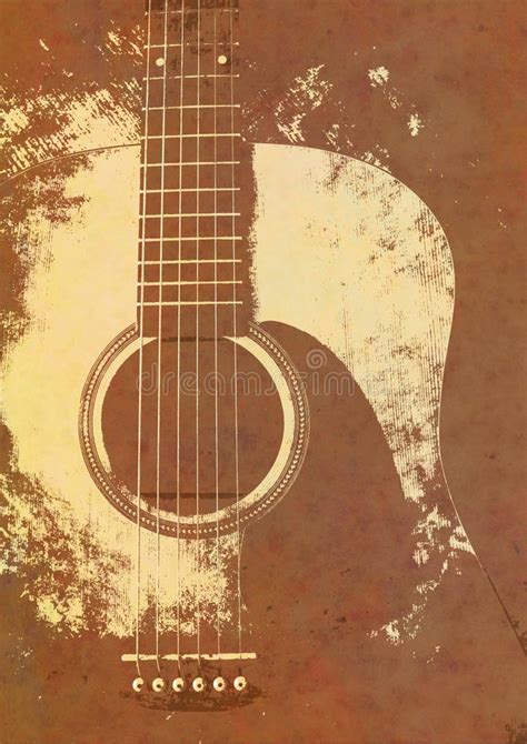 Grunge Background Guitar Stock Illustration Image 41310679