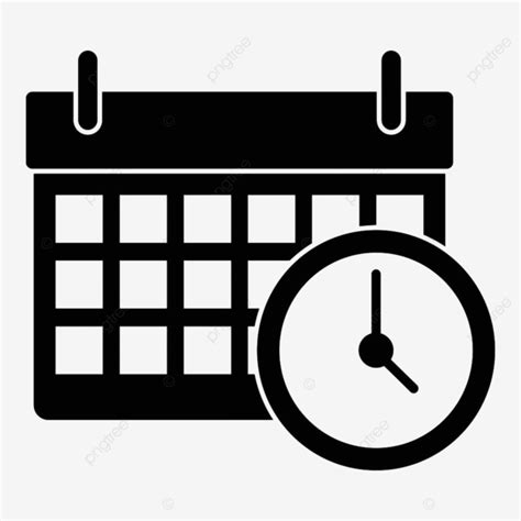 Timely Silhouette Png Transparent Calendar Time Clock Icon Organize