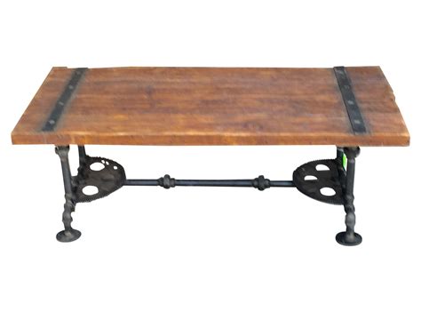 It is an authentic 1950s grill but we added the tiffany color. Steampunk Coffee Table | Chairish