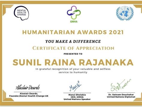You Make A Difference Certificate Of Appreciation Selfless