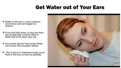 Ppt How To Get Water Out Of Your Ears Powerpoint Presentation Free