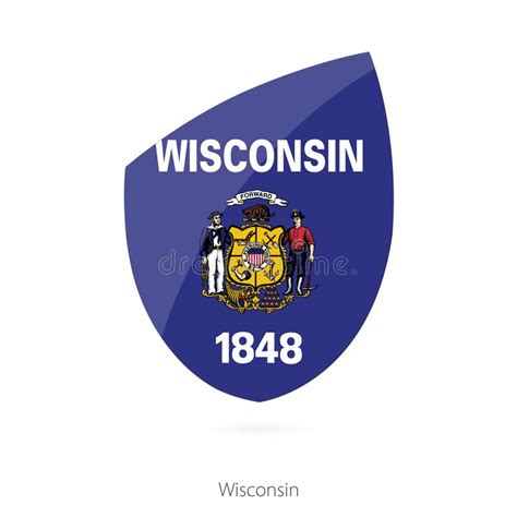 Flag Of Wisconsin Stock Vector Illustration Of Flag 136374046