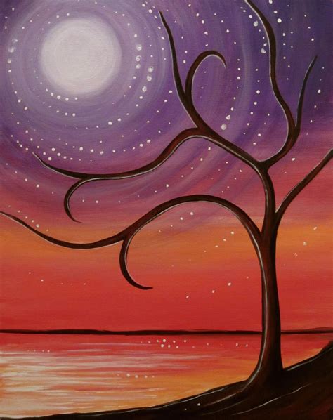 Find Your Next Paint Night Muse Paintbar Easy Nature Paintings